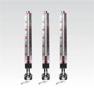 Mesurydd lefel fflap magnetig